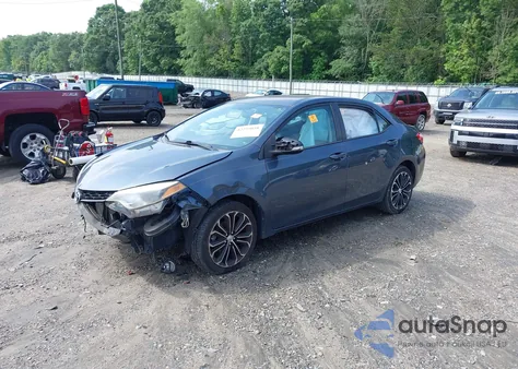 2015 Toyota Corolla S Plus из США, поврежденный, VIN 2T1BURHE6FC334808